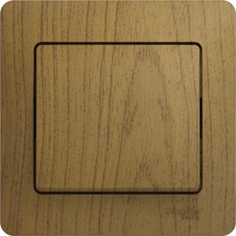 1-клавишный выключатель SCHNEIDER ELECTRIC GLOSSA, сх.1, 10АХ, в сборе, ДЕРЕВО ДУБ