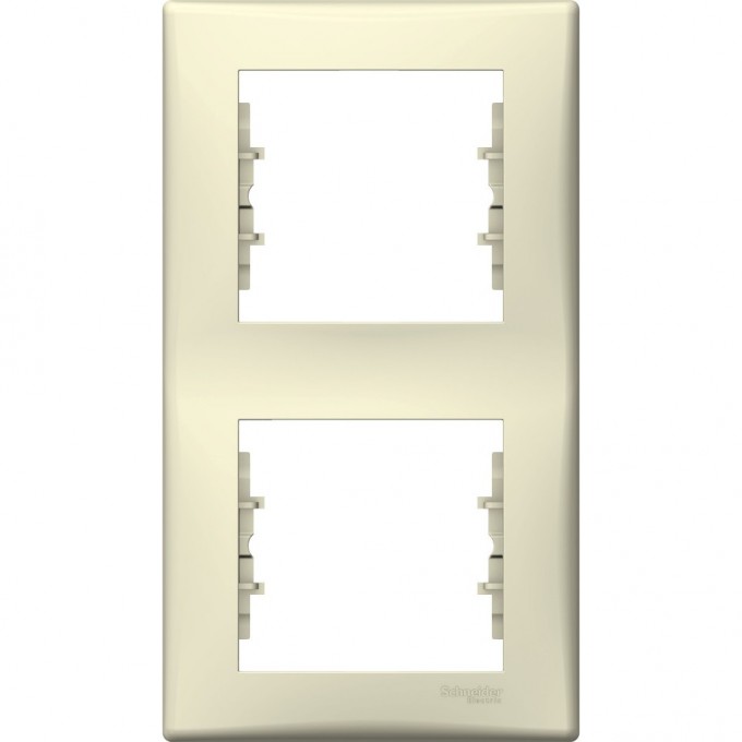 2-постовая рамка SCHNEIDER ELECTRIC SEDNA, вертикальная, БЕЖЕВЫЙ SDN5801147