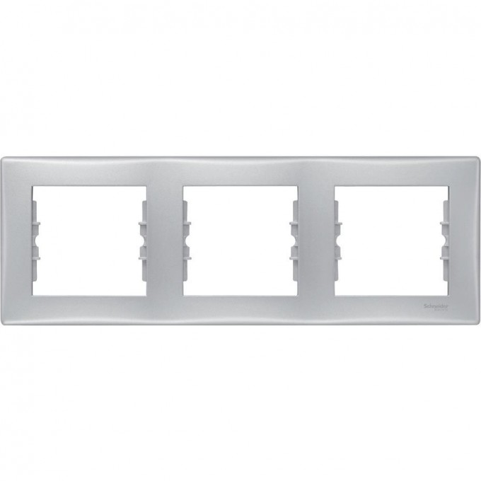 3-постовая рамка SCHNEIDER ELECTRIC SEDNA, горизонтальная, АЛЮМИНИЙ SDN5800560