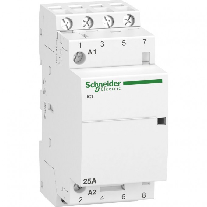 Модульный контактор SCHNEIDER ELECTRIC ACTI9 iCT25A 4НО 220/240В АС 50ГЦ A9C20834