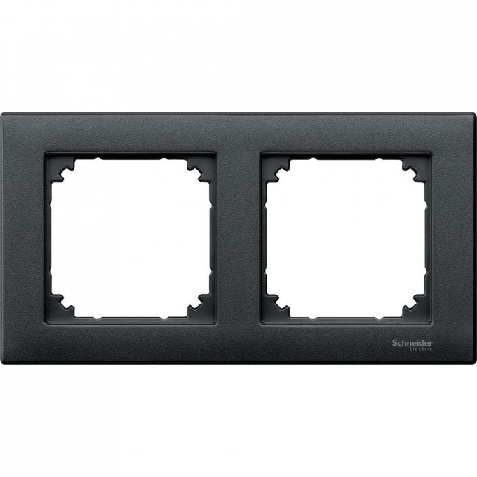 2-постовая рамка SCHNEIDER ELECTRIC MERTEN M-PLAN, АНТРАЦИТ SM MTN486214