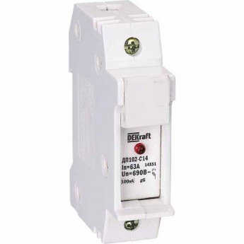 Держатель предохранителей SCHNEIDER ELECTRIC DEKRAFT типа C14 со светодиодной индикацией 1P