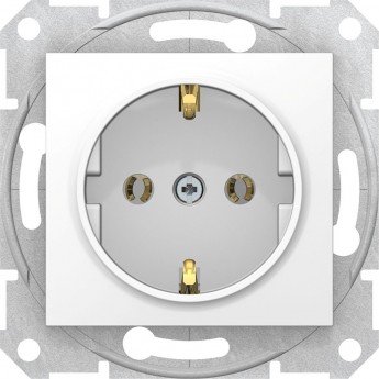 Розетка SCHNEIDER ELECTRIC SEDNA с зазем. конт., без защит. шторок, 16А, 250В, белый