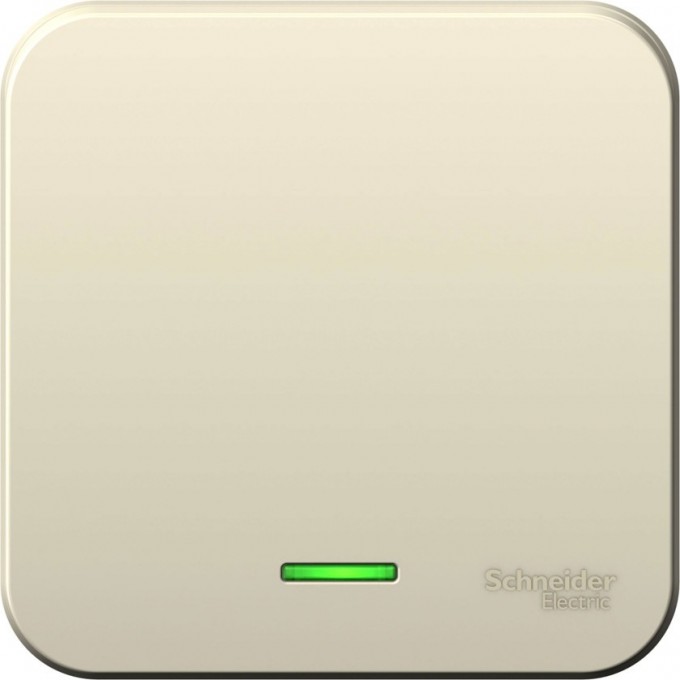 1-клавишный выключатель SCHNEIDER ELECTRIC BLANCA, с подсветкой, 6А, 250B, МОЛОЧНЫЙ BLNVA061102