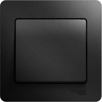 1-клавишный выключатель SCHNEIDER ELECTRIC GLOSSA, сх.1, 10АХ, в сборе, АНТРАЦИТ