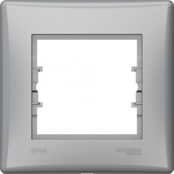 1-постовая рамка SCHNEIDER ELECTRIC SEDNA, горизонтальная IP44, АЛЮМИНИЙ