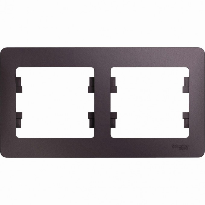 2-постовая рамка SCHNEIDER ELECTRIC GLOSSA, горизонтальная, СИРЕНЕВЫЙ ТУМАН GSL001402