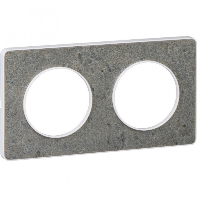 2-постовая рамка SCHNEIDER ELECTRIC ODACE, универсальная, МОРСКОЙ КАМЕНЬ S52P804U