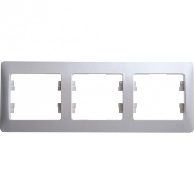 3-постовая рамка SCHNEIDER ELECTRIC GLOSSA, горизонтальная, ПЕРЛАМУТР GSL000603