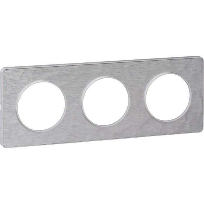 3-постовая рамка SCHNEIDER ELECTRIC ODACE, универсальная, АЛЮМИНИЙ MARTELE S52P806K