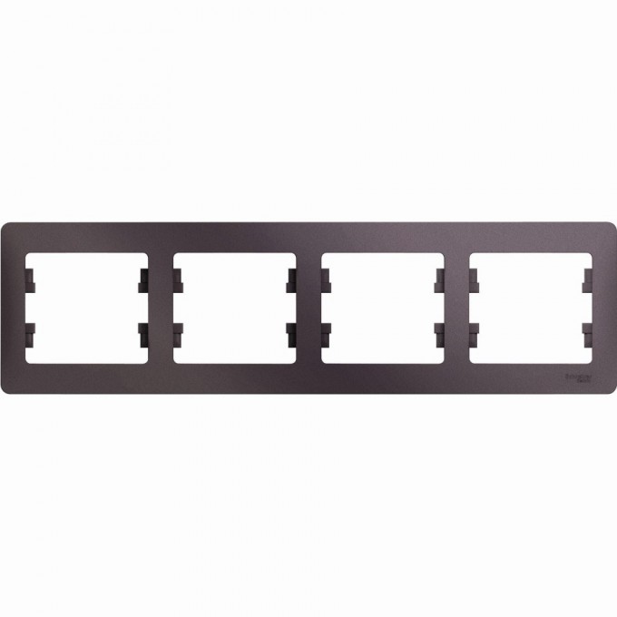4-постовая рамка SCHNEIDER ELECTRIC GLOSSA, горизонтальная, СИРЕНЕВЫЙ ТУМАН GSL001404