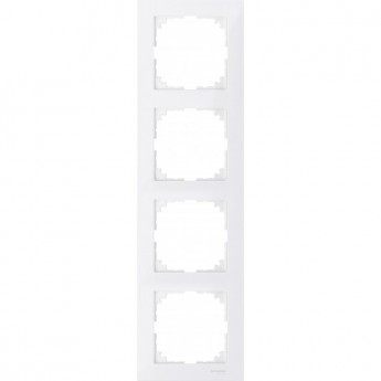 4-постовая рамка SCHNEIDER ELECTRIC MERTEN M-PURE, ПОЛ.БЕЛЫЙ, SM