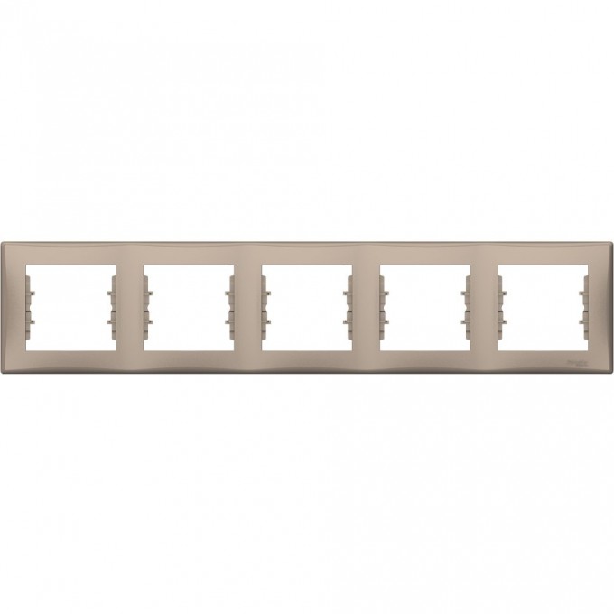 5-постовая рамка SCHNEIDER ELECTRIC SEDNA, горизонтальная, ТИТАН SDN5800968