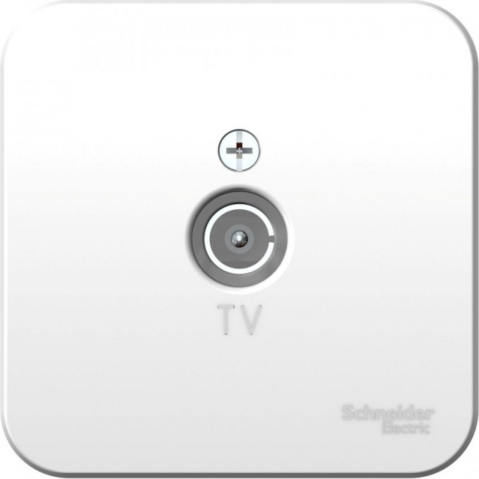 Коннектор ТВ SCHNEIDER ELECTRIC BLANCA с изолирующей пластиной, БЕЛЫЙ BLNTA000011