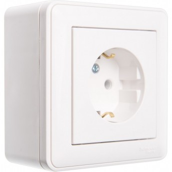 Коробка SCHNEIDER ELECTRIC W59 подъемная для наружного монтажа с рамкой 1-местная, БЕЛЫЙ