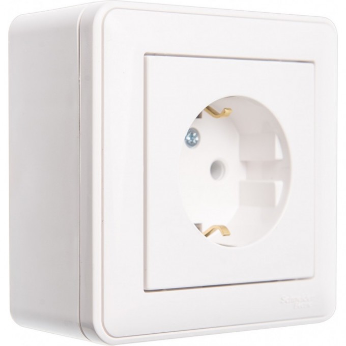 Коробка SCHNEIDER ELECTRIC W59 подъемная для наружного монтажа с рамкой 1-местная, БЕЛЫЙ KP-152-18