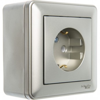 Коробка SCHNEIDER ELECTRIC W59 подъемная для наружного монтажа с рамкой 1-местная, ШАМПАНЬ