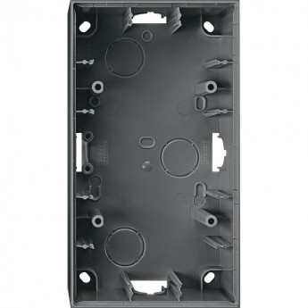 Корпус MERTEN M-ELEGANCE для открытого монтажа 2 поста, АНТРАЦИТ,SM