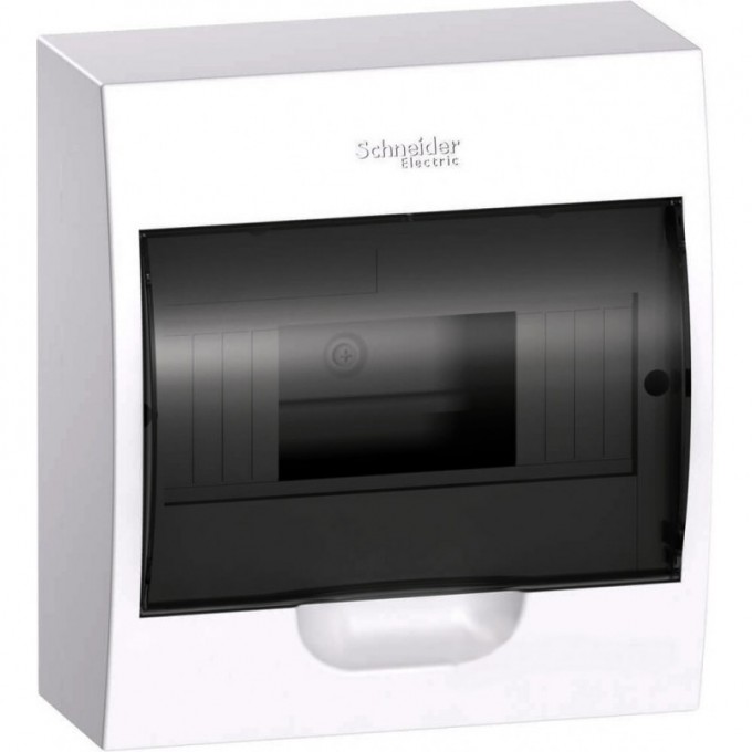 Корпус навесной с прозрачной дверцей SCHNEIDER ELECTRIC EASY9 1ряд/8мод,IP40,IK07,63А,2 клеммы,Россия EZ9E108S2SRU
