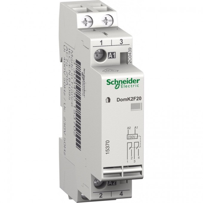 Модульный контактор SCHNEIDER ELECTRIC EASY9 CT 20A 2НО 230/250В АС 50ГЦ 15370