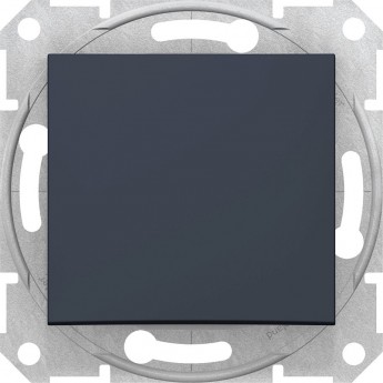 Переключатель 1-клавишный SCHNEIDER ELECTRIC SEDNA, сх.6, 16А, 250В, графит
