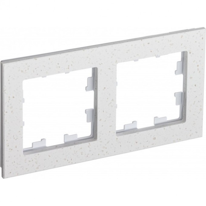 Рамка 2-постовая SCHNEIDER ELECTRIC ATLASDESIGN NATURE, мрамор крем роял ATN343102
