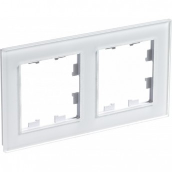 Рамка 2-постовая SCHNEIDER ELECTRIC ATLASDESIGN NATURE, органическое стекло белый