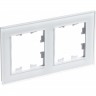 Рамка 2-постовая SCHNEIDER ELECTRIC ATLASDESIGN NATURE, органическое стекло белый ATN320102