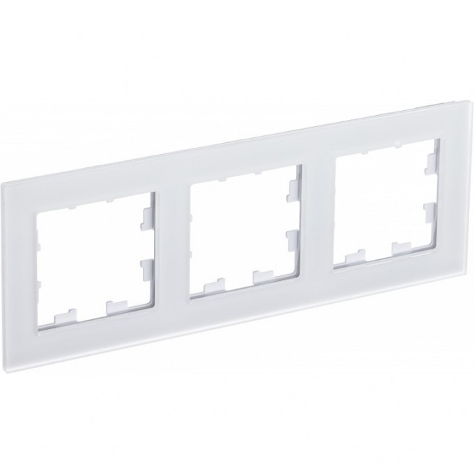 Рамка 3-постовая SCHNEIDER ELECTRIC ATLASDESIGN NATURE, матовое органическое стекло белый ATN330103