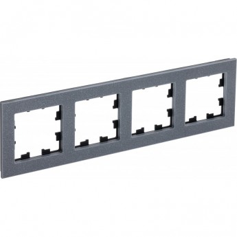 Рамка 4-постовая SCHNEIDER ELECTRIC ATLASDESIGN NATURE, мрамор айс грей