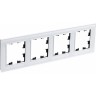Рамка 4-постовая SCHNEIDER ELECTRIC ATLASDESIGN NATURE, органическое стекло белый ATN320104