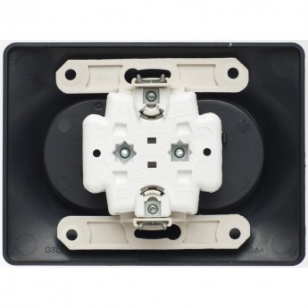 Розетка двойная SCHNEIDER ELECTRIC GLOSSA без заземления, в сборе, шоколад