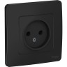 Розетка одинарная SCHNEIDER ELECTRIC BLANCA без заземления без шторок 16А, 250В, АНТРАЦИТ BLNRS000016