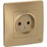 Розетка одинарная SCHNEIDER ELECTRIC BLANCA без заземления без шторок 16А, 250В, ТИТАН BLNRS000014