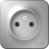 Розетка SCHNEIDER ELECTRIC BLANCA без заземления без шторок, 16А, 250В, алюминий BLNRA000103