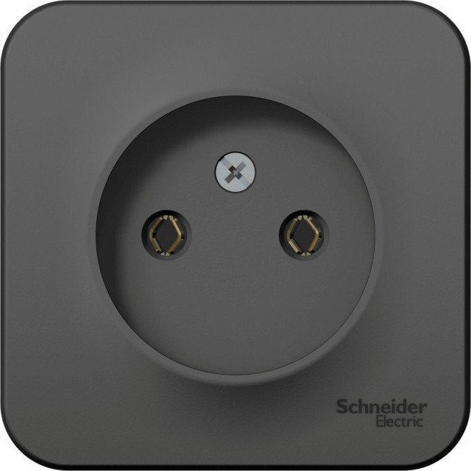 Розетка SCHNEIDER ELECTRIC BLANCA без заземления без шторок, 16А, 250В, антрацит BLNRA000106