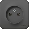 Розетка SCHNEIDER ELECTRIC BLANCA без заземления без шторок, 16А, 250В, антрацит BLNRA000106