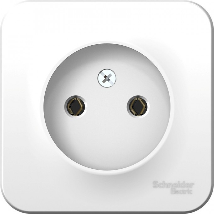 Розетка SCHNEIDER ELECTRIC BLANCA без заземления, без шторок, с монтажной пластиной, 16А, 250В, белый BLNRA000121
