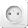 Розетка SCHNEIDER ELECTRIC BLANCA без заземления, со шторками, с изолирующей пластиной, 16А, 250В, белый BLNRA001111