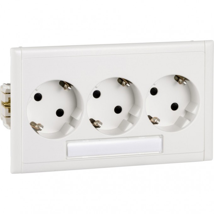 Розетка SCHNEIDER ELECTRIC THORSMAN CYB-PS тройная шторки+окно белая 5940110