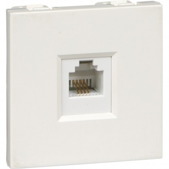 Розетка SCHNEIDER ELECTRIC W45 С/У для кабель-канала белая RAL9010