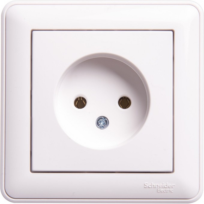 Розетка SCHNEIDER ELECTRIC W59 без заземления без шторок, 16А, в сборе, белый RS16-153-18