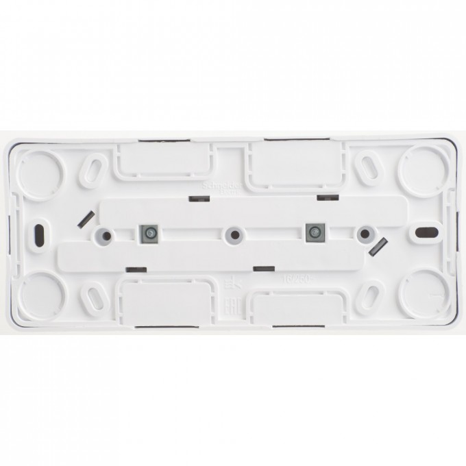 Розетка тройная SCHNEIDER ELECTRIC ЭТЮД без заземления без шторок 16А 250B, белый, Россия PA16-009B