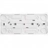 Розетка тройная SCHNEIDER ELECTRIC ЭТЮД без заземления без шторок 16А 250B, белый, Россия PA16-009B