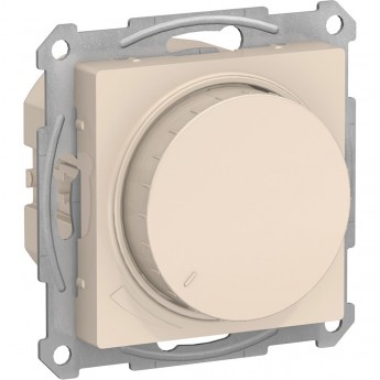 Светорегулятор (диммер) SCHNEIDER ELECTRIC ATLASDESIGN, поворотно-нажимной, LED, RC, 315Вт, механизм, БЕЖЕВЫЙ