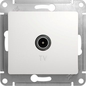 TV антенна коннектор SCHNEIDER ELECTRIC GLOSSA, механизм, БЕЛЫЙ