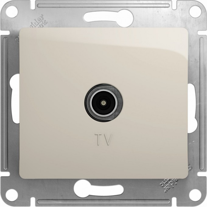 TV антенна коннектор SCHNEIDER ELECTRIC GLOSSA, механизм, МОЛОЧНЫЙ GSL000993