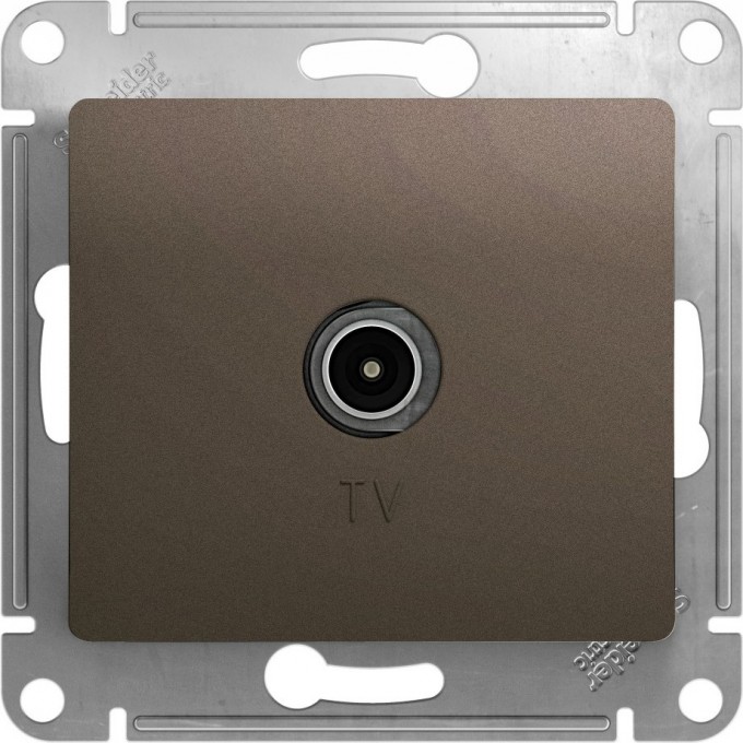 TV антенна коннектор SCHNEIDER ELECTRIC GLOSSA, механизм, ШОКОЛАД GSL000893
