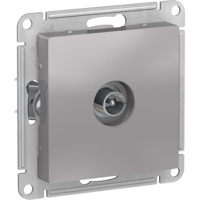 ТВ розетка SCHNEIDER ELECTRIC ATLASDESIGN коннектор, механизм, алюминий ATN000393
