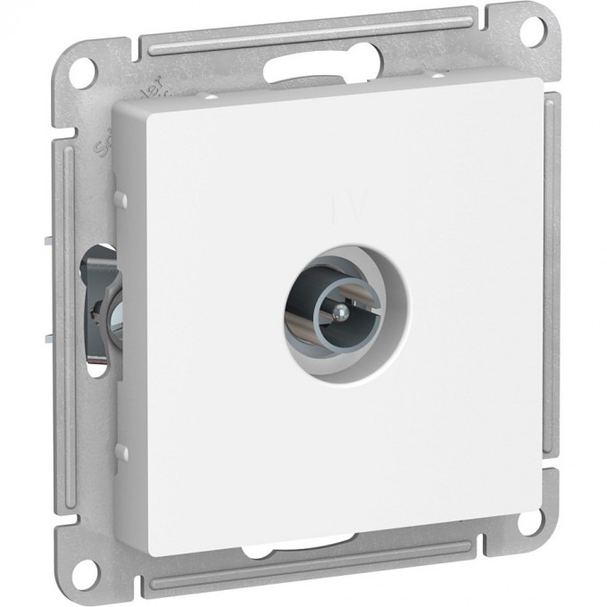 ТВ розетка SCHNEIDER ELECTRIC ATLASDESIGN коннектор, механизм, белый ATN000193